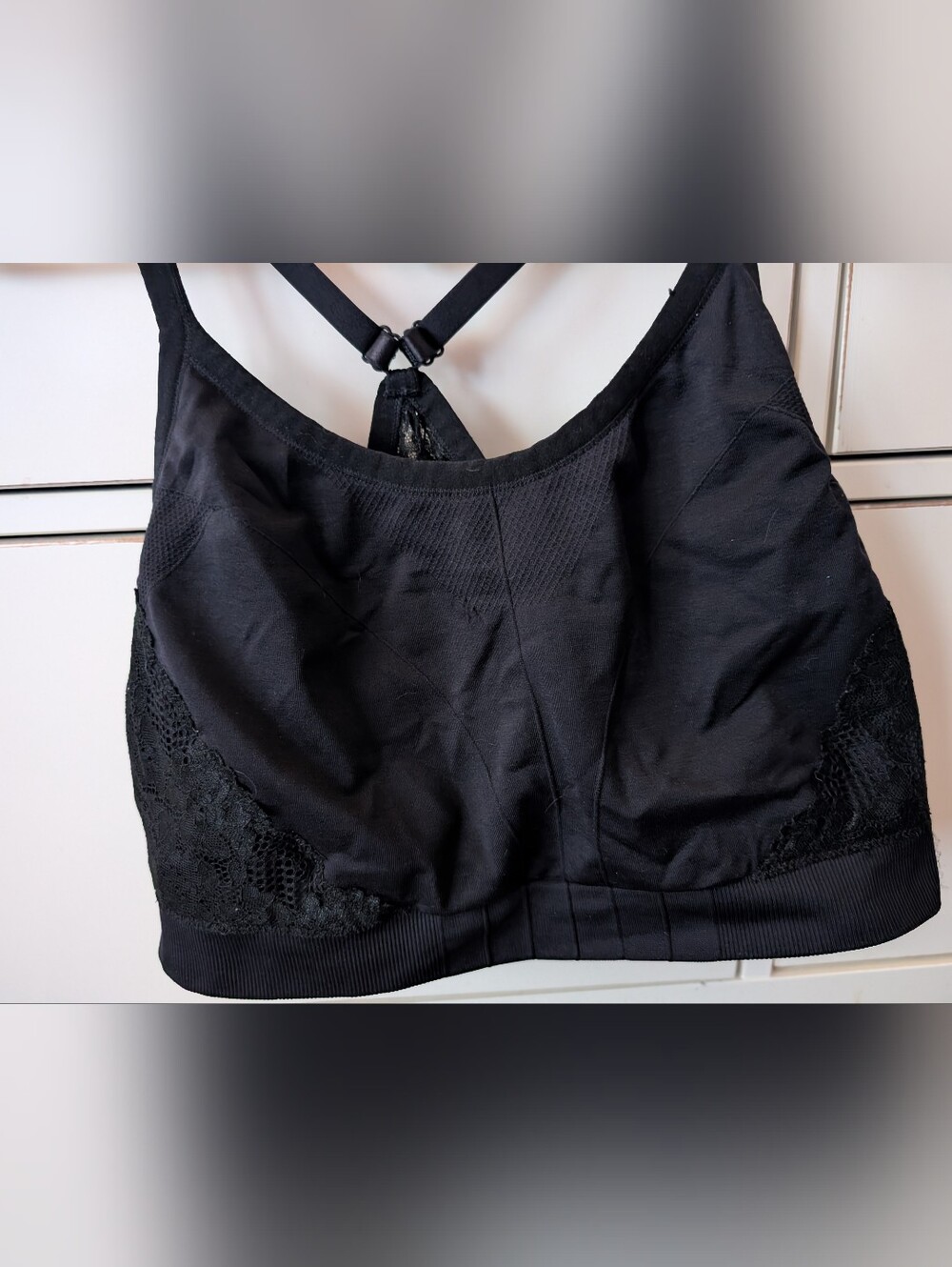 Torrid Black Lace Trim Sleep Bralette - Women Intimates 3x (2 Bras)